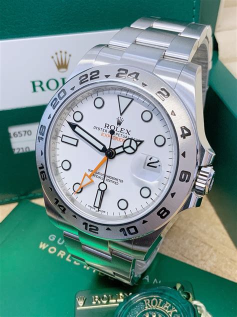 rolex explorer 2 white dial|explorer 2 rolex price.